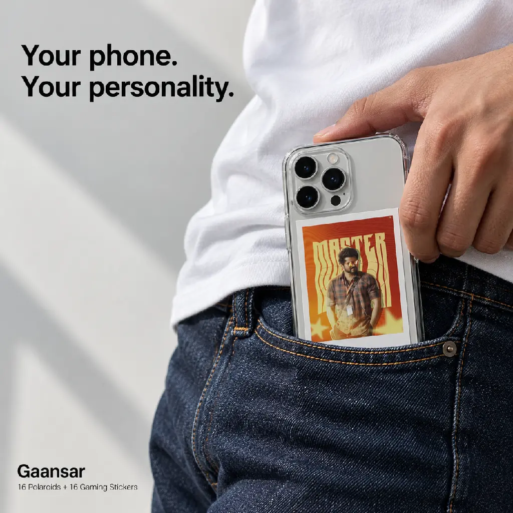 32-Piece Mini Photo Prints & Gaming Stickers Combo | 16 Polaroid-Style Prints + 16 Stickers