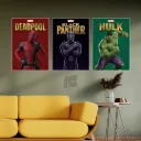 Marvel: Deadpool × Black Panther × Hulk